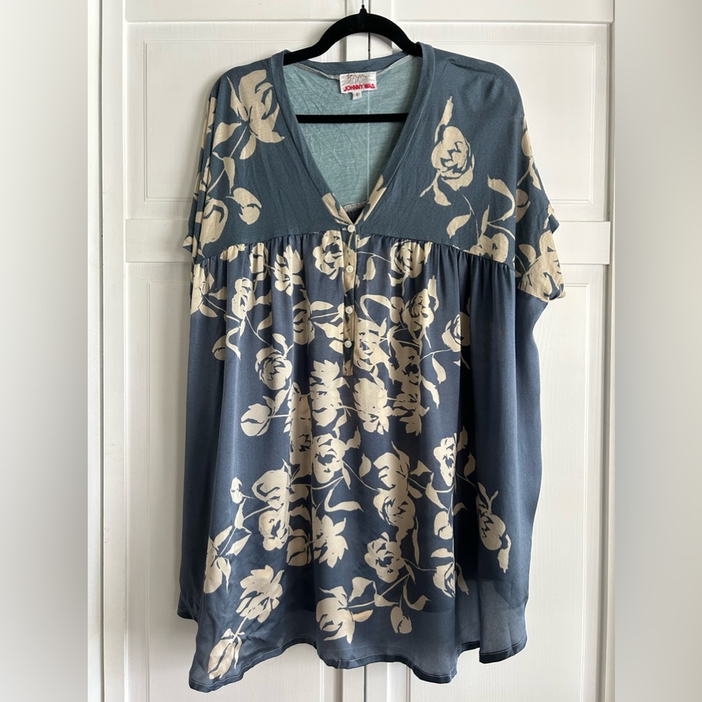 Biya Johnny Was Silk Floral Blouse